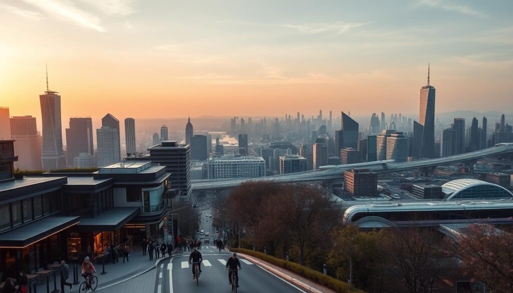 city lifestyle and tech infrastructure