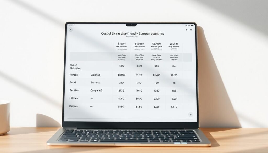 cost comparison for visa holders