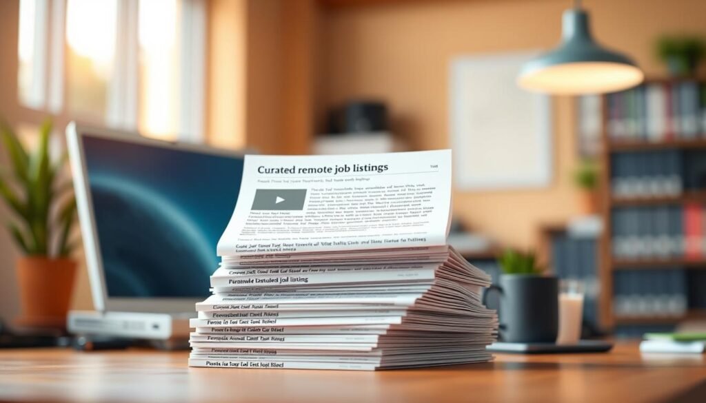 curated job listings