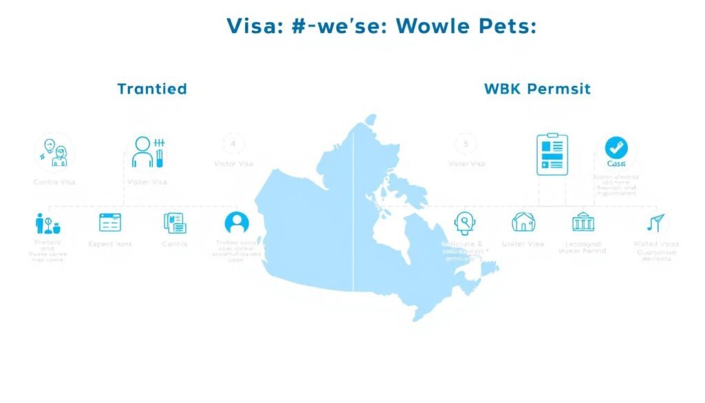 visitor visa versus work permit diagram